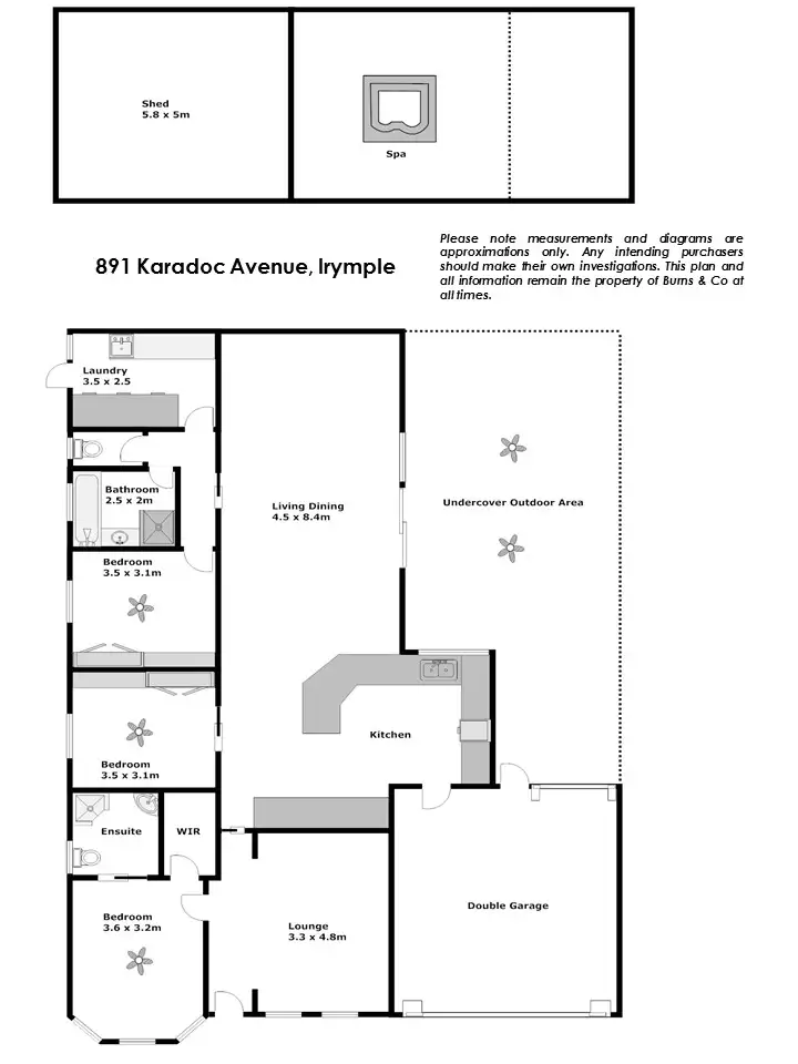 Floorplan of Homely house listing, 891 Karadoc Avenue, Irymple VIC 3498