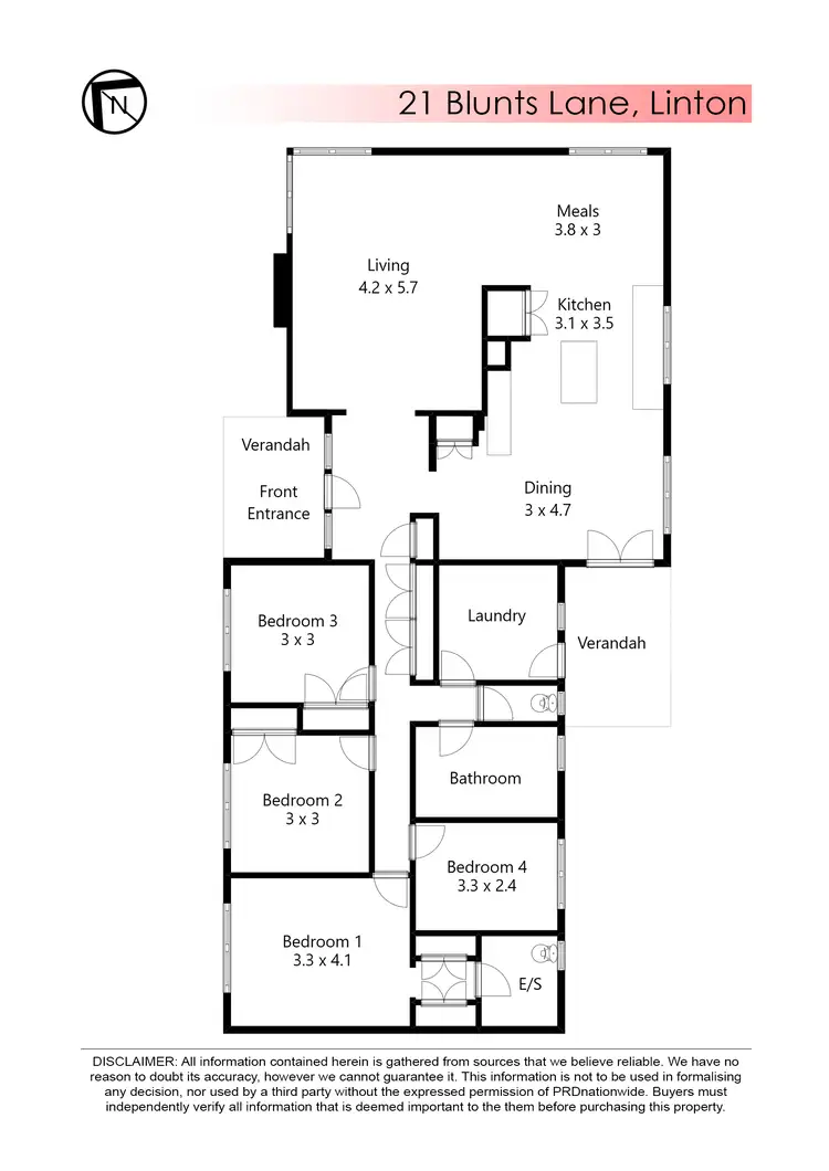 Floorplan of Homely house listing, 21 Blunts Lane, Linton VIC 3360