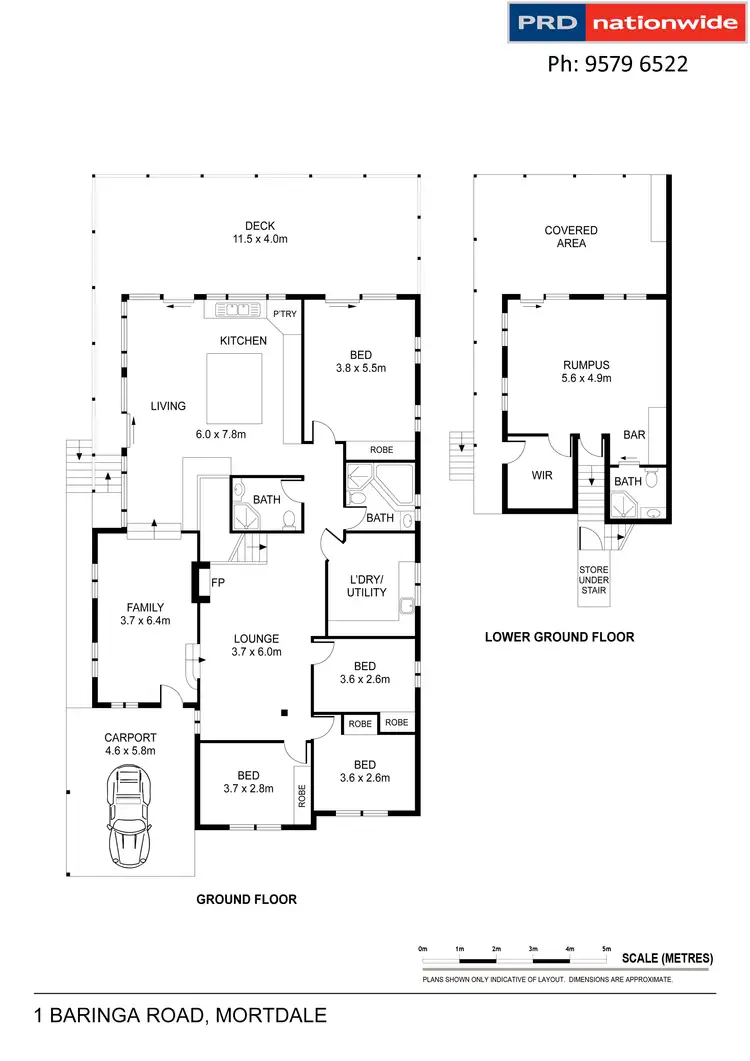 Floorplan of Homely house listing, 1 Baringa Road, Mortdale NSW 2223