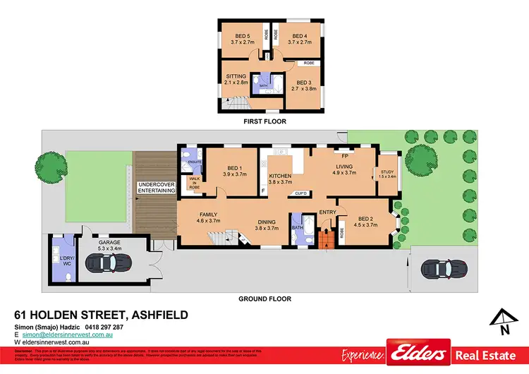 Floorplan of Homely house listing, 61 Holden Street, Ashfield NSW 2131
