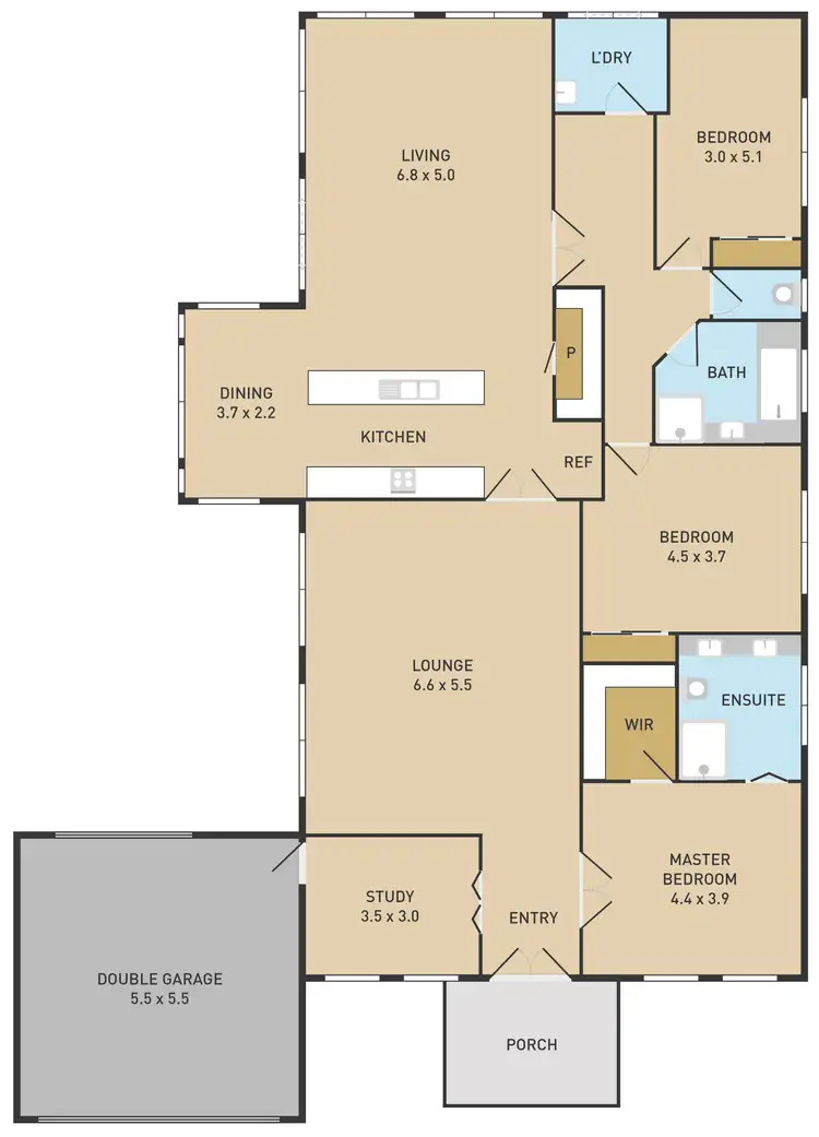 Floorplan of Homely house listing, 3 Wannon Place, Taylors Hill VIC 3037