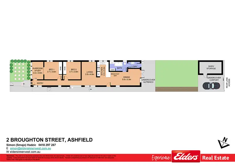 Floorplan of Homely house listing, 2 Broughton Street, Ashfield NSW 2131