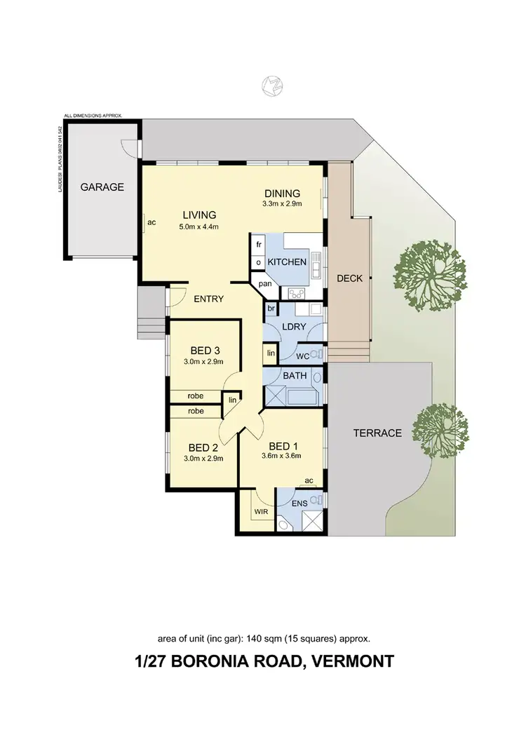 Floorplan of Homely unit listing, 1/27 Boronia Road, Vermont VIC 3133