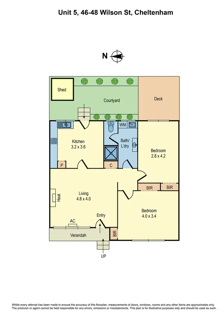 Floorplan of Homely unit listing, 5/46-48 Wilson Street, Cheltenham VIC 3192