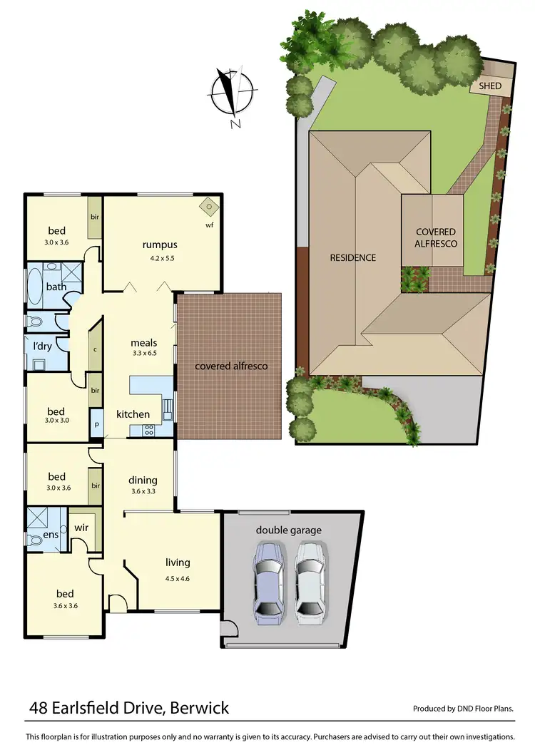 Floorplan of Homely house listing, 48 Earlsfield Drive, Berwick VIC 3806