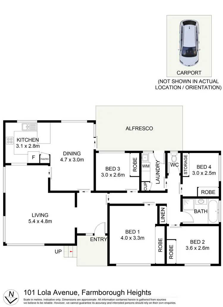 Floorplan of Homely house listing, 101 IOLA AVENUE, Farmborough Heights NSW 2526