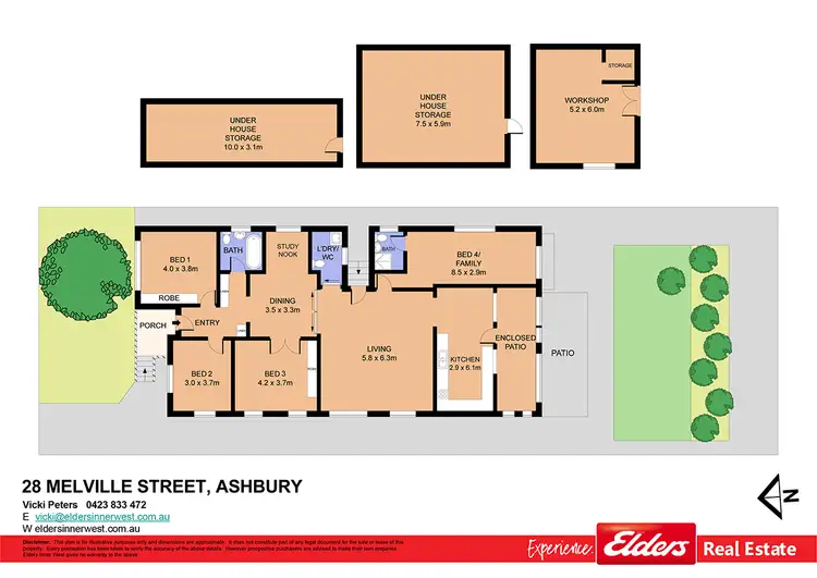 Floorplan of Homely house listing, 28 Melville Street, Ashbury NSW 2193