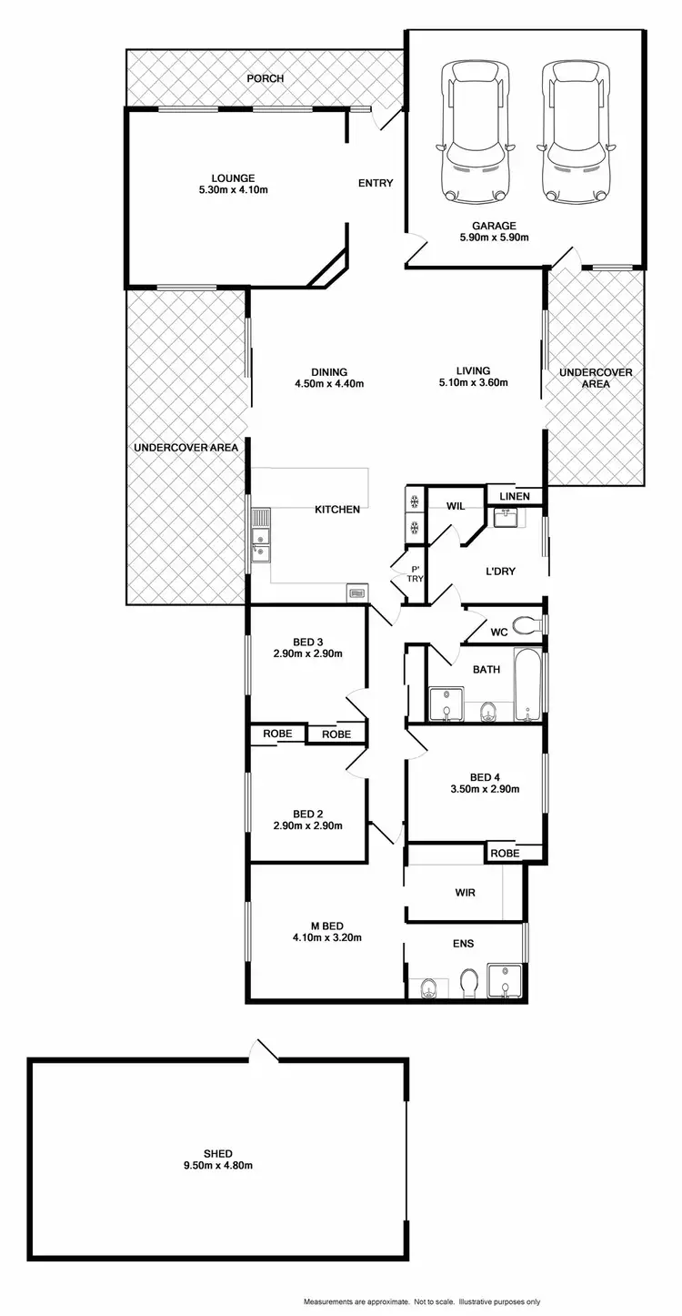 Floorplan of Homely house listing, 529 Iluka Crescent, Lavington NSW 2641