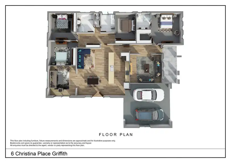 Floorplan of Homely house listing, 6 Christina Place, Griffith NSW 2680
