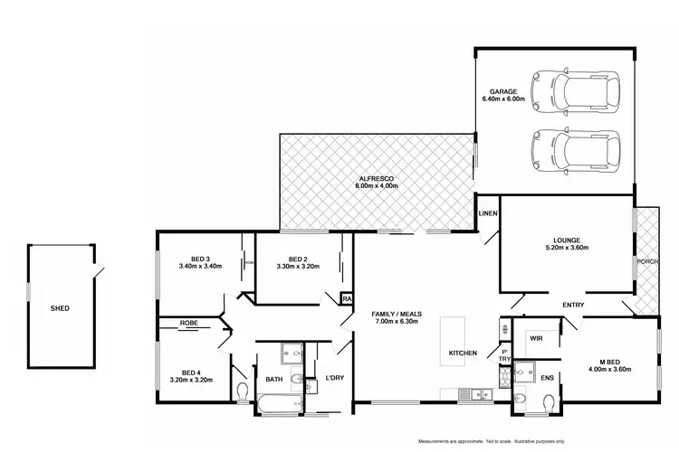 Floorplan of Homely house listing, 10 Harvard Place, Thurgoona NSW 2640