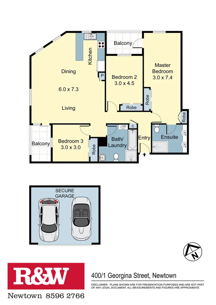 Floorplan of Homely apartment listing, 400/1 Georgina Street, Newtown NSW 2042