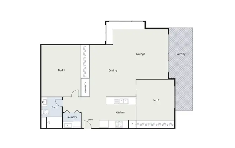 Floorplan of Homely apartment listing, 603/17 Dooring Street, Braddon ACT 2612