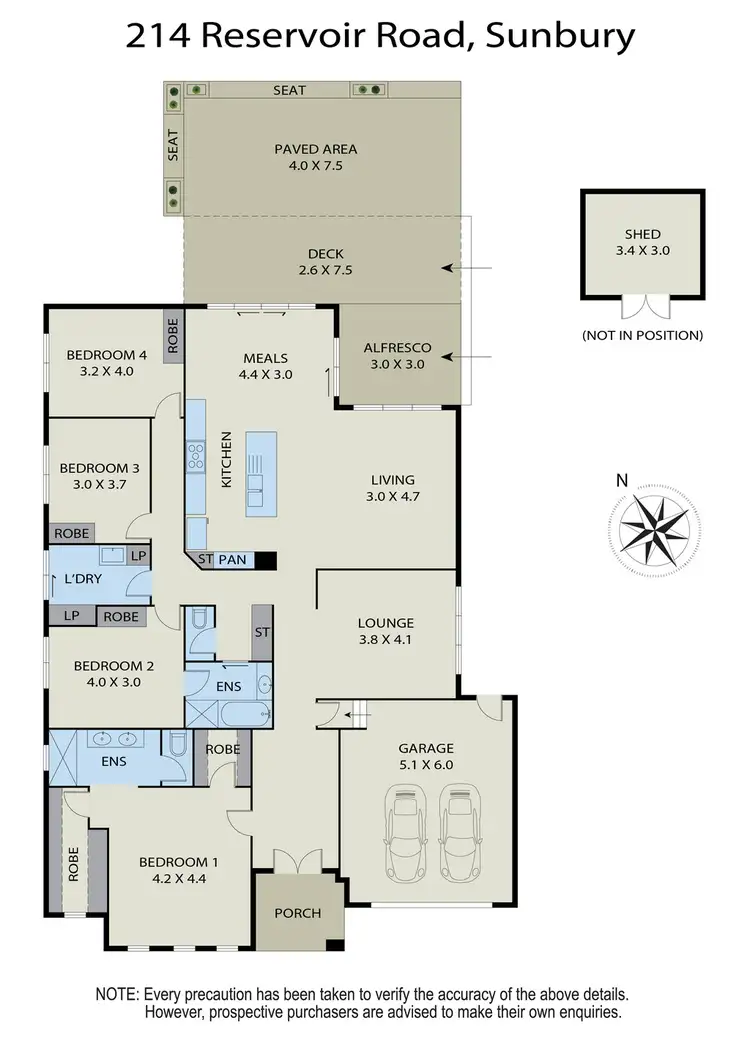 Floorplan of Homely house listing, 214 Reservoir Road, Sunbury VIC 3429
