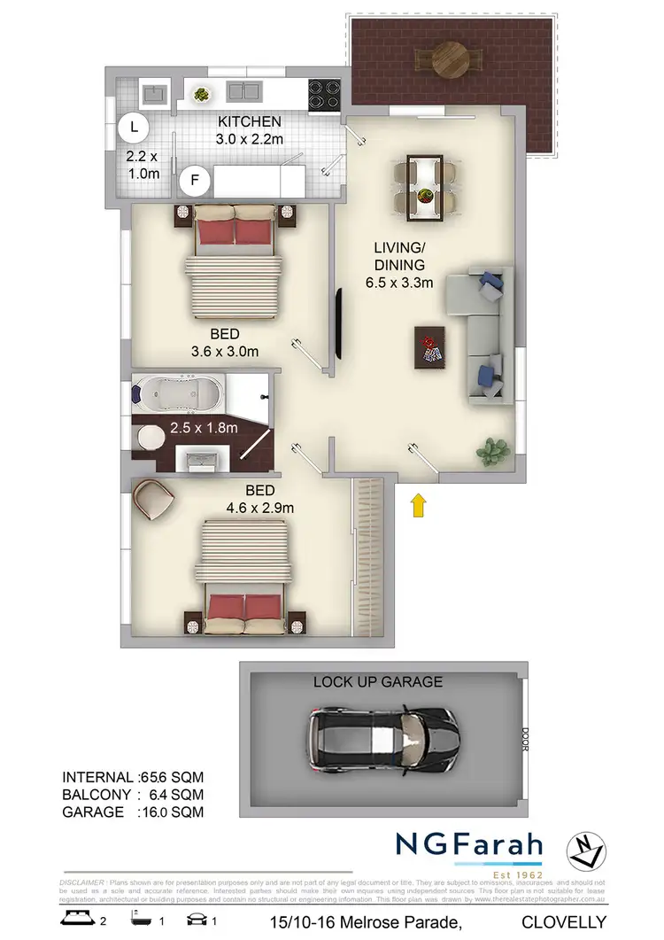 Floorplan of Homely apartment listing, 15/10-16 Melrose Parade, Clovelly NSW 2031