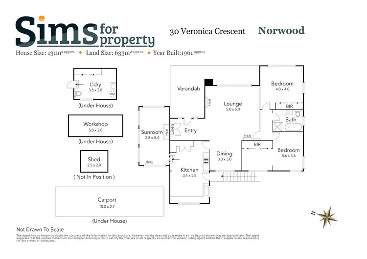 Floorplan of Homely house listing, 30 Veronica Crescent, Norwood TAS 7250