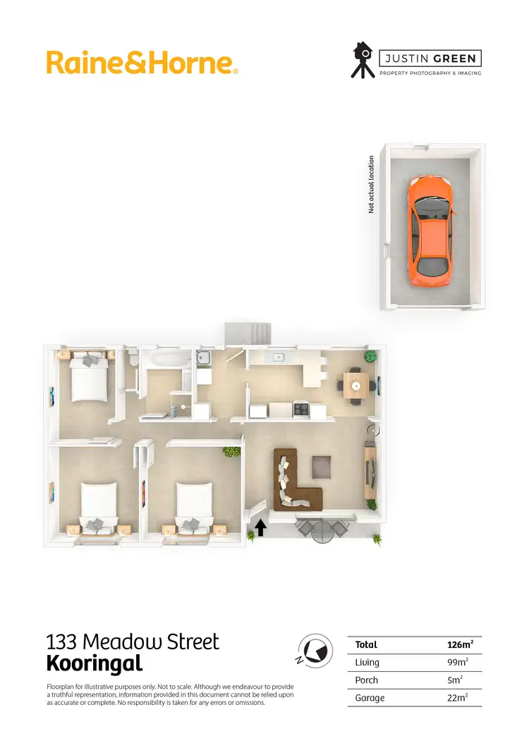 Floorplan of Homely house listing, 133 Meadow Street, Kooringal NSW 2650