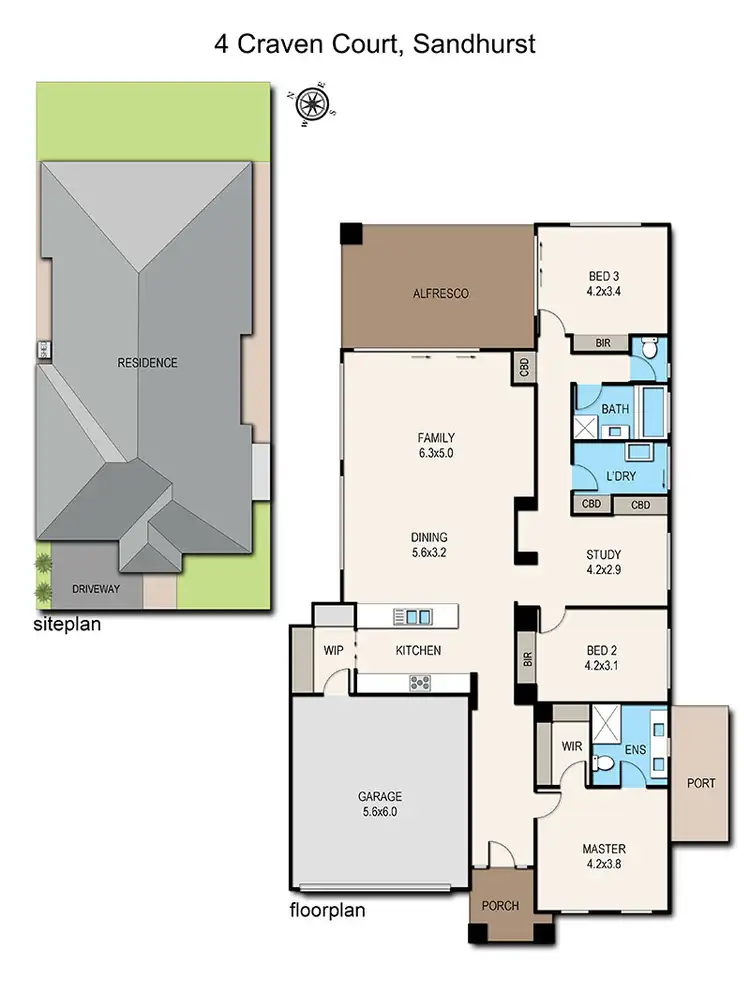 Floorplan of Homely house listing, 4 Craven Court, Sandhurst VIC 3977