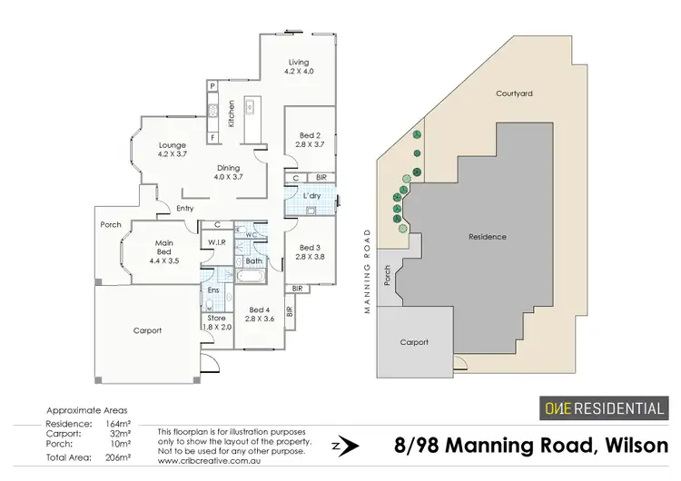 Floorplan of Homely house listing, 8/98 Manning Road, Wilson WA 6107