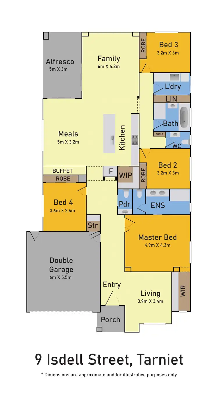 Floorplan of Homely house listing, 9 Isdell Street, Tarneit VIC 3029