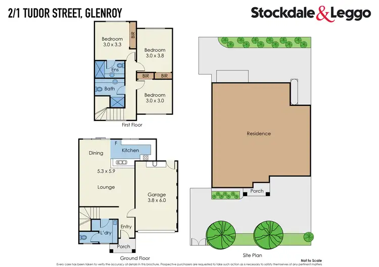 Floorplan of Homely townhouse listing, 2/1 Tudor Street, Glenroy VIC 3046