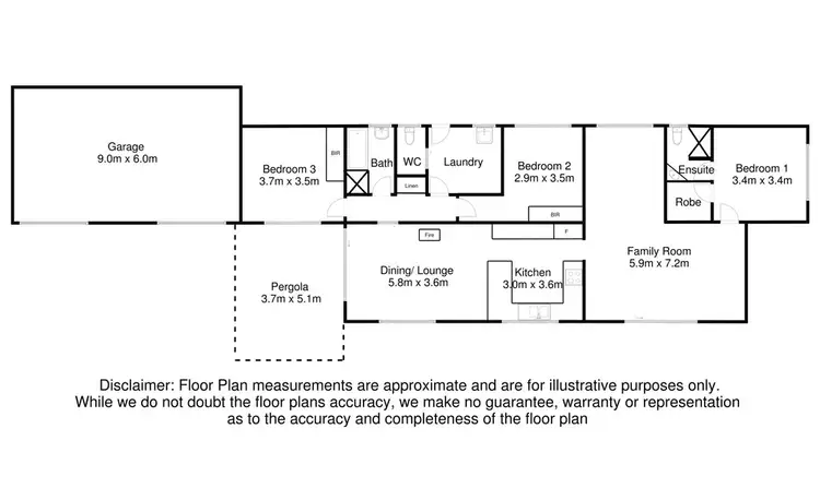 Floorplan of Homely rural property listing, 2043 Glenelg River Road, Wye SA 5291
