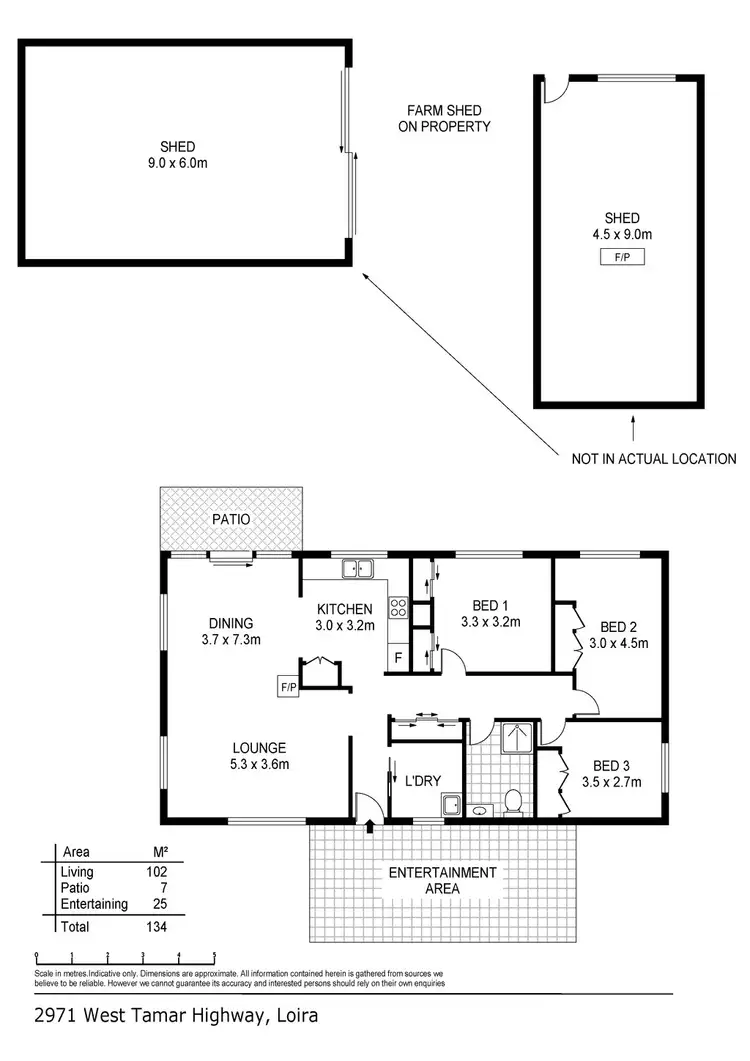 Floorplan of Homely house listing, 2971 West Tamar Highway, Loira TAS 7275