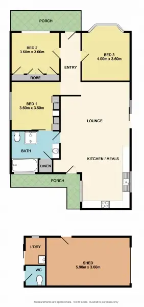 Floorplan of Homely house listing, 12 Martin Place, Benalla VIC 3672