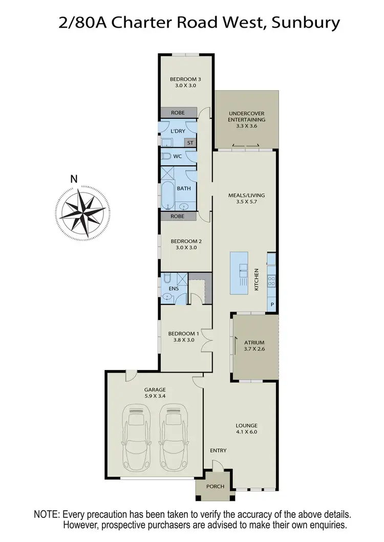 Floorplan of Homely house listing, 2/80 Charter Road West, Sunbury VIC 3429