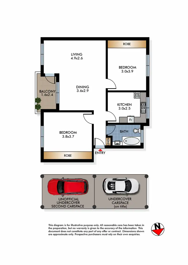 Floorplan of Homely apartment listing, 8/11 Isabel Avenue, Vaucluse NSW 2030