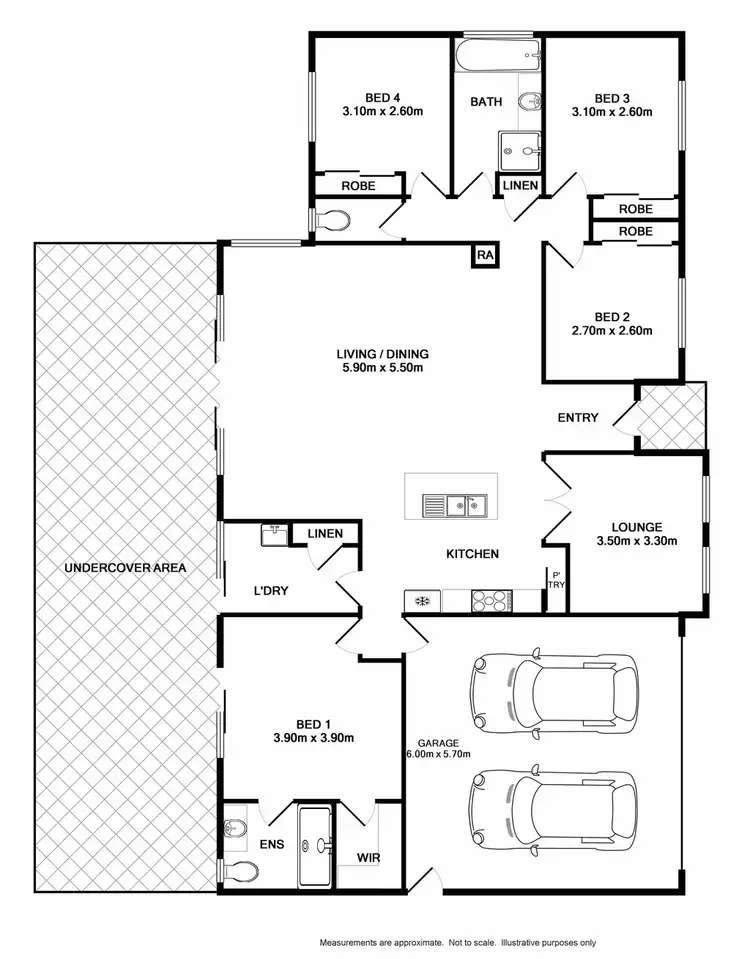 Floorplan of Homely house listing, 72 Margaret Court Drive, Baranduda VIC 3691