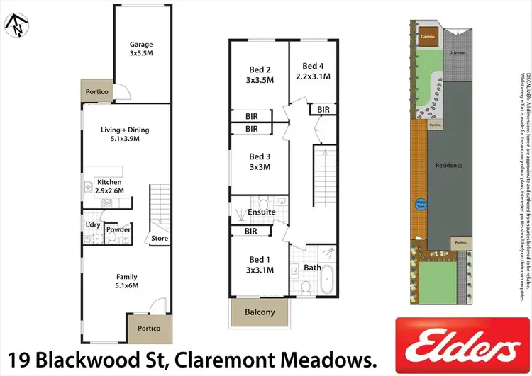 Floorplan of Homely townhouse listing, 19 Blackwood Street, Claremont Meadows NSW 2747