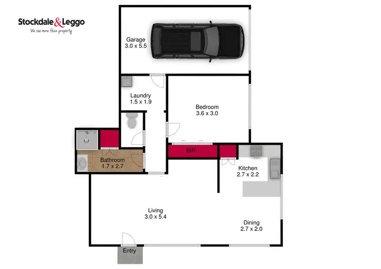 Floorplan of Homely house listing, 1/74 Kay Street, Traralgon VIC 3844
