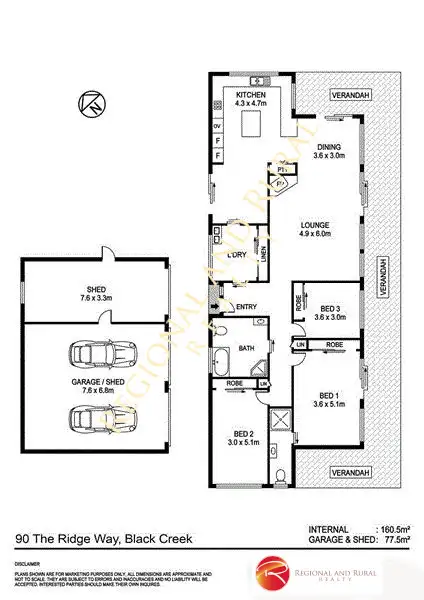 Floorplan of Homely rural property listing, 90 The Ridge Way, Black Creek Via, Lorne NSW 2439