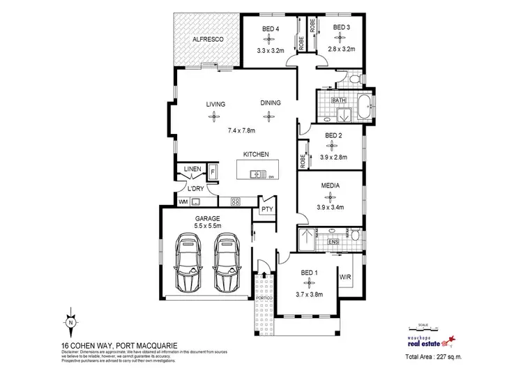 Floorplan of Homely house listing, 16 Cohen Way, Port Macquarie NSW 2444