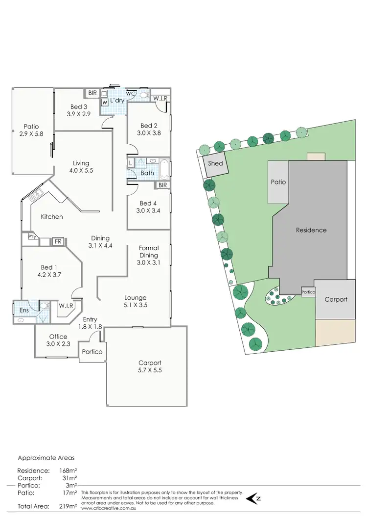 Floorplan of Homely house listing, 5 Carlton Turn, Currambine WA 6028