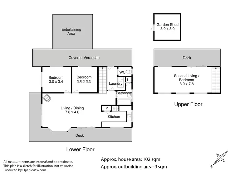 Floorplan of Homely house listing, 38 Cox Drive, Dennes Point TAS 7150