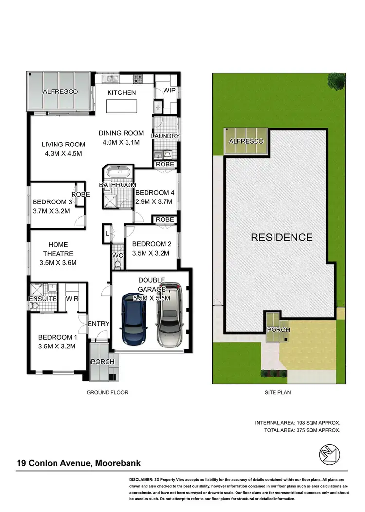 Floorplan of Homely house listing, 19 Conlon Avenue, Moorebank NSW 2170