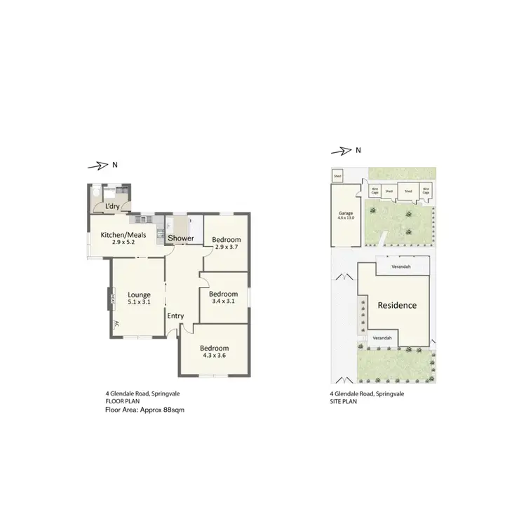 Floorplan of Homely house listing, 4 Glendale Road, Springvale VIC 3171