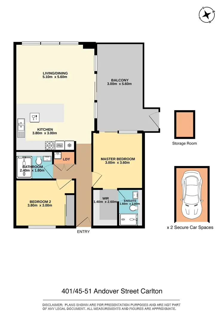 Floorplan of Homely apartment listing, 401/45-51 Andover Street, Carlton NSW 2218