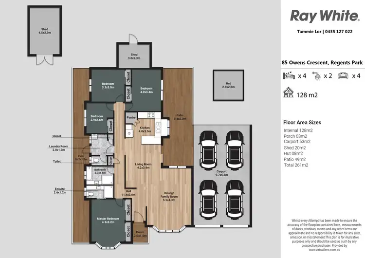 Floorplan of Homely house listing, 85 Owens Crescent, Regents Park QLD 4118