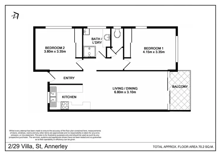 Floorplan of Homely unit listing, 1 & 2/29 Villa St, Annerley QLD 4103
