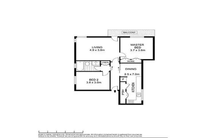 Floorplan of Homely unit listing, 7/157 Fullarton Road, Rose Park SA 5067
