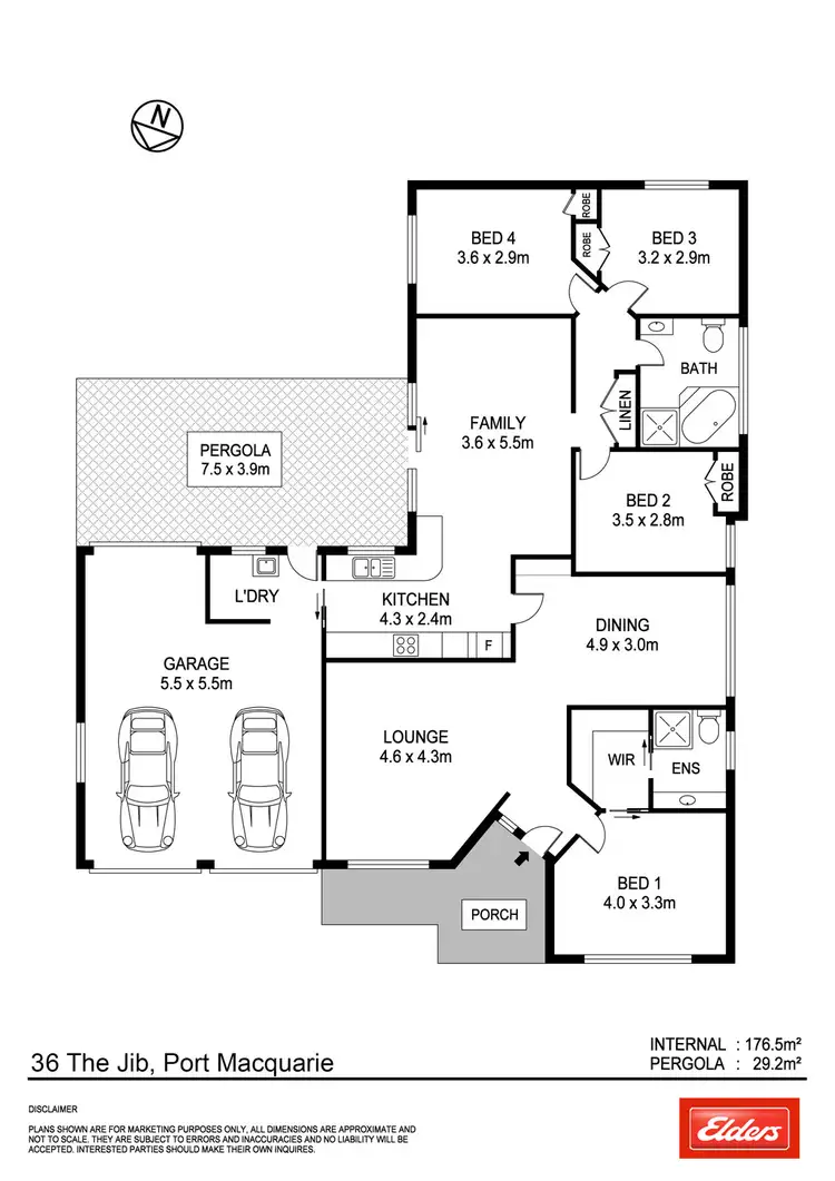 Floorplan of Homely house listing, 36 The Jib, Port Macquarie NSW 2444