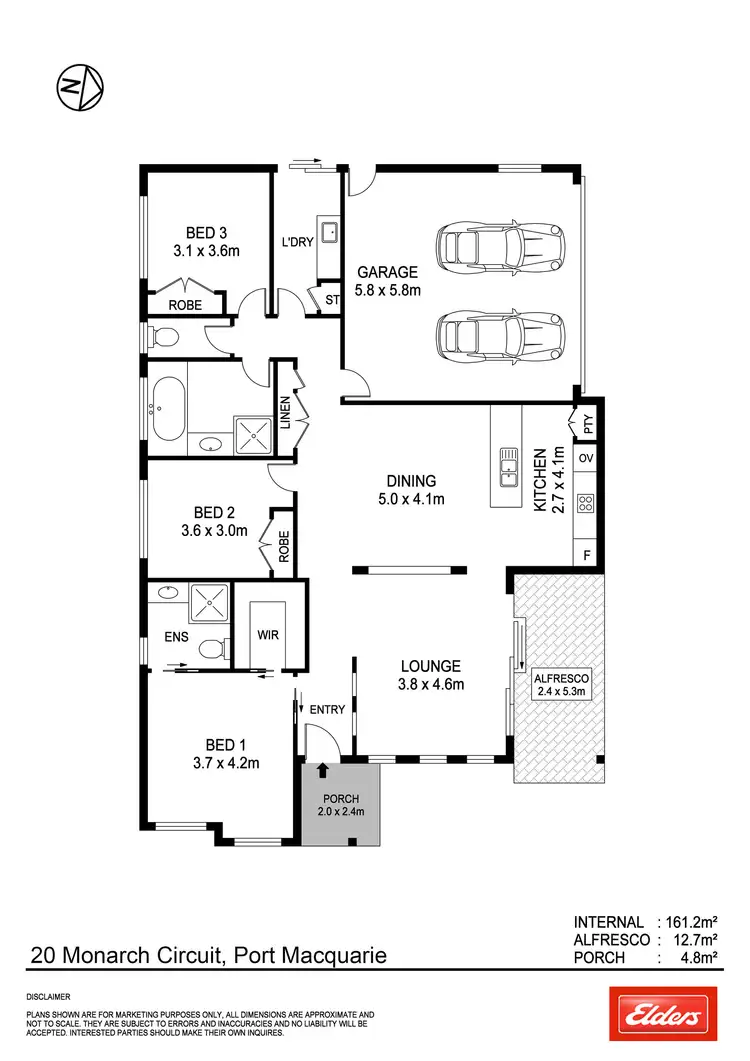 Floorplan of Homely house listing, 20 Monarch Circuit, Port Macquarie NSW 2444