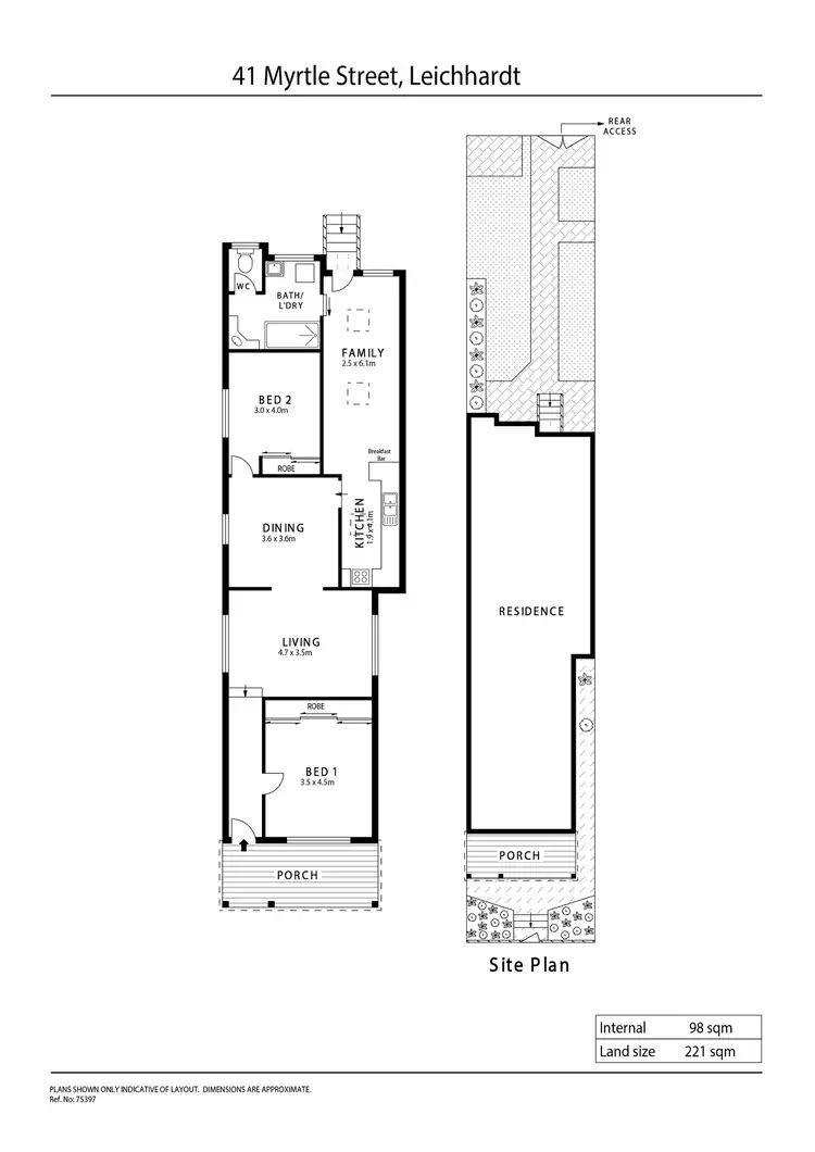 Floorplan of Homely house listing, 41 Myrtle Street, Leichhardt NSW 2040