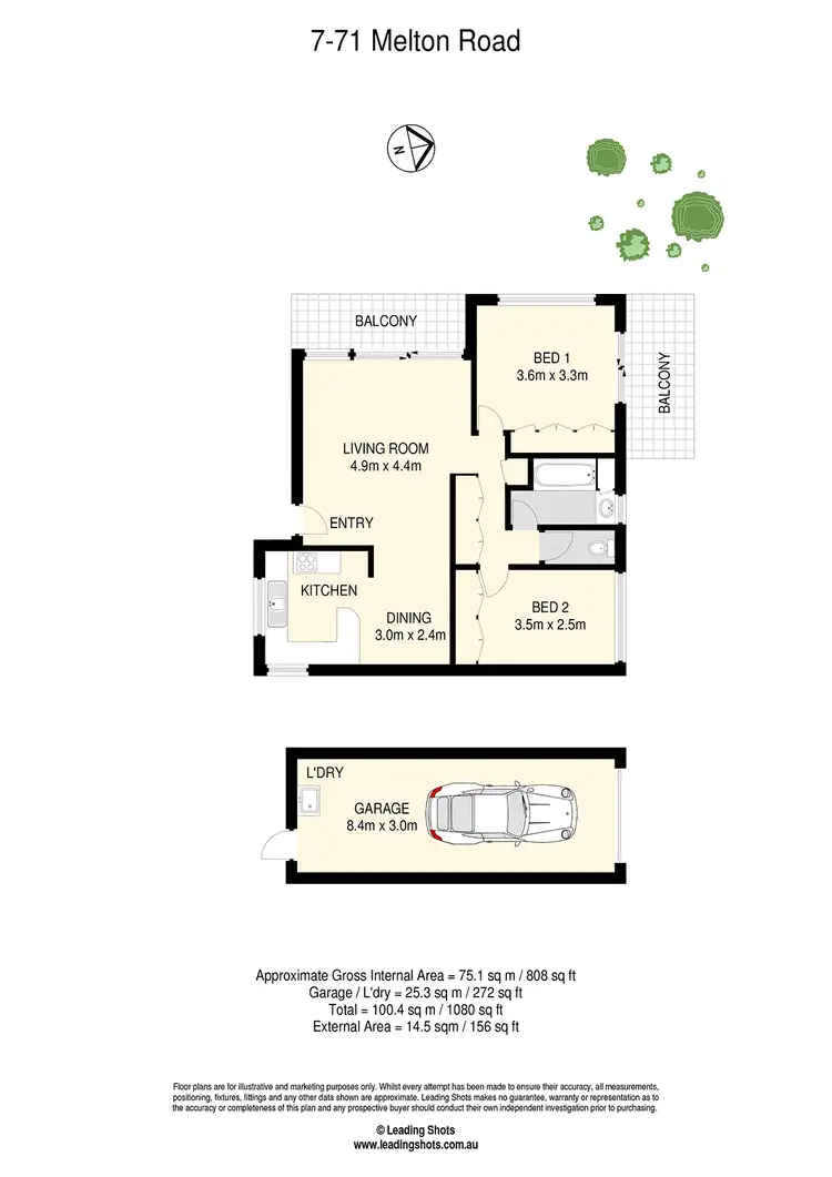 Floorplan of Homely unit listing, 7/71 Melton Road, Nundah QLD 4012