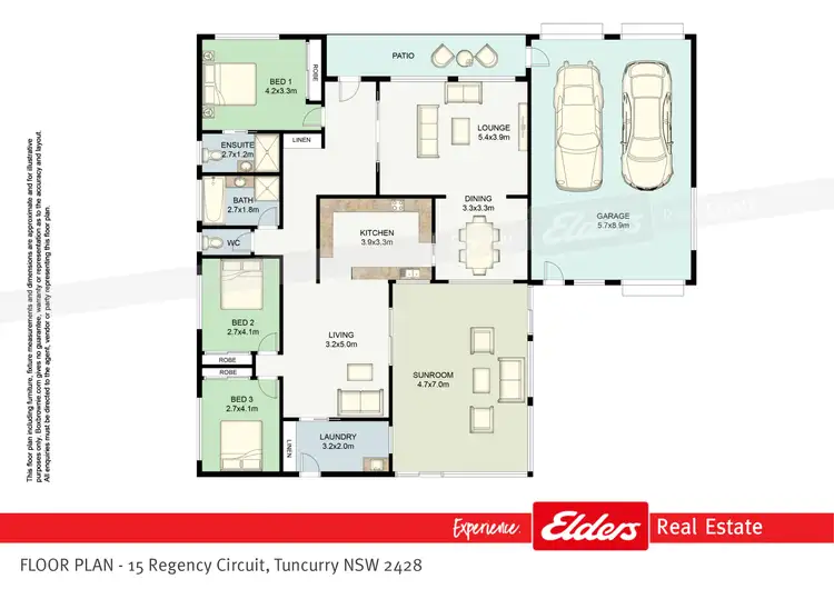 Floorplan of Homely house listing, 15 Regency Circuit, Tuncurry NSW 2428