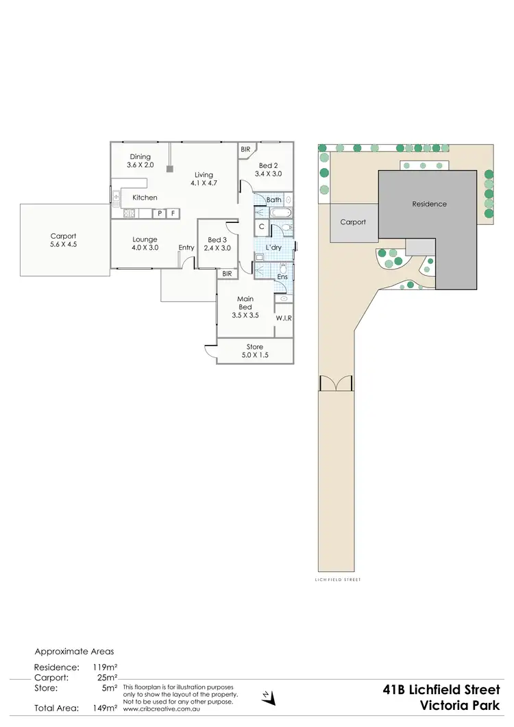 Floorplan of Homely house listing, 41B Lichfield Street, Victoria Park WA 6100