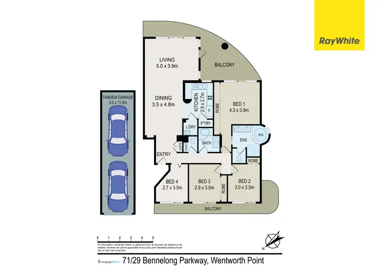 Floorplan of Homely apartment listing, 71/29 Bennelong Parkway, Wentworth Point NSW 2127
