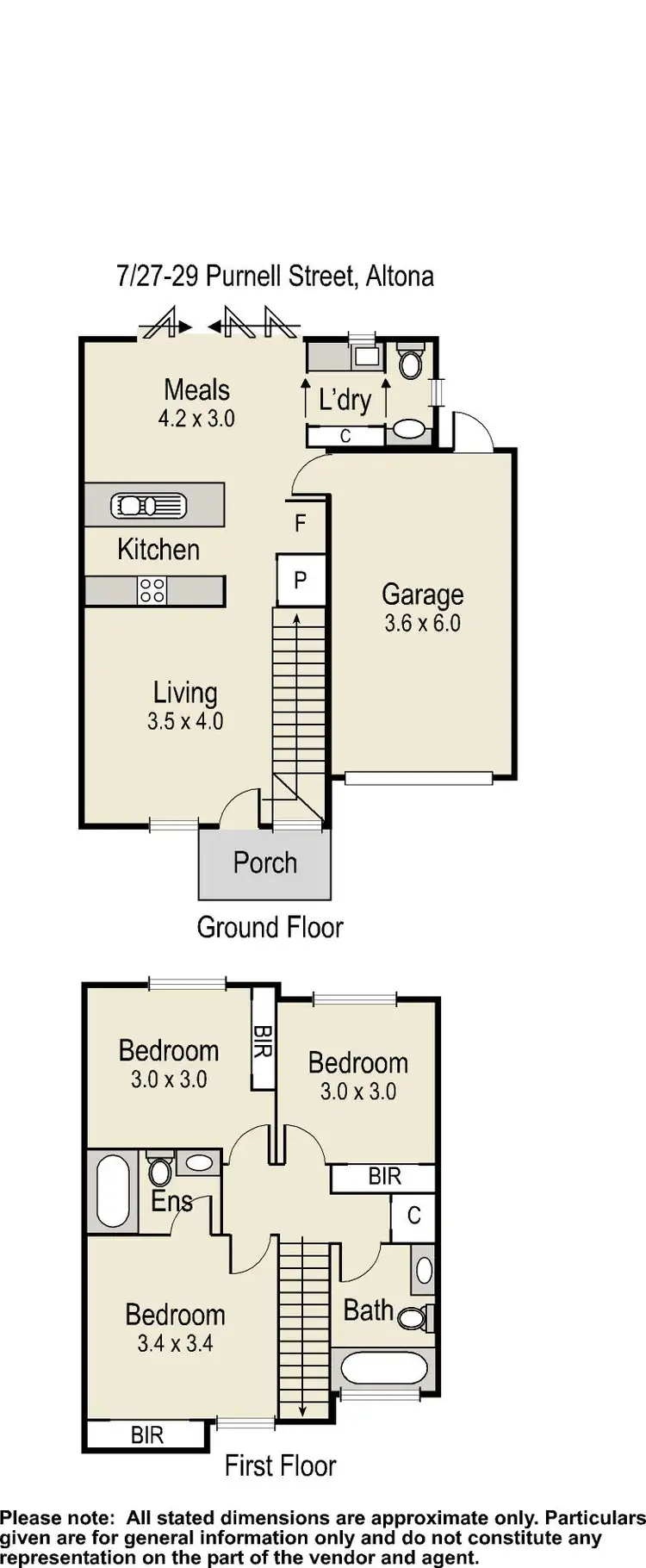 Floorplan of Homely townhouse listing, 7/27-29 Purnell Street, Altona VIC 3018